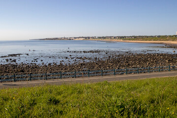 St Mary's Island causeway in Whitley Bay, North Tyneside, UK