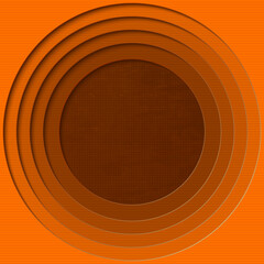 Abstract round vector yellow background.