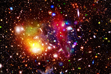 Amazing galaxy view and stars. The elements of this image furnished by NASA.