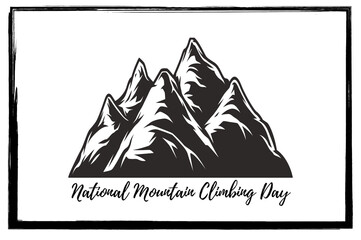 Fototapeta premium National Mountain Climbing Day