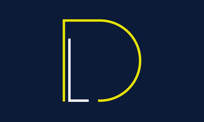 
DL/LD logo, DL/LD stylish letter logo design in white, yellow color and navy blue background, DL/LD letter logo design, DL/LD Business abstract vector logo monogram template with thumbnails.
