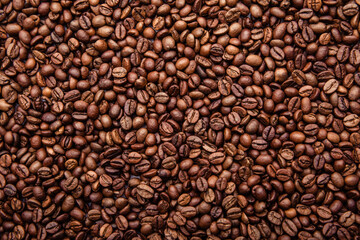 Brown coffee beans