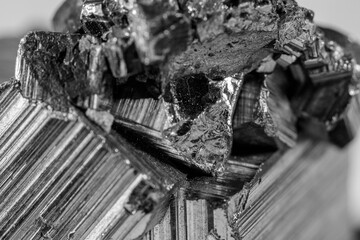 Detail of a pyrite mineral