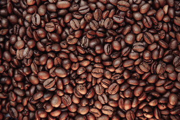 Coffee beans background