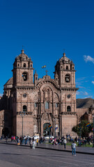 Fototapeta na wymiar Iglesia de la compañia de jesus en la Plaza de armas de Cusco, Perú. 