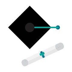 Graduation cap vector isolated on white background. Graduation cap Icon.
