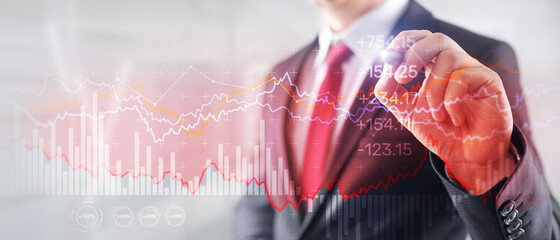Business Graph Stock Market chart