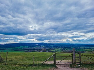 Fototapeta premium landscape with sky and clouds