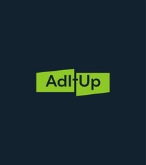 Adlt Up creative vector logo template