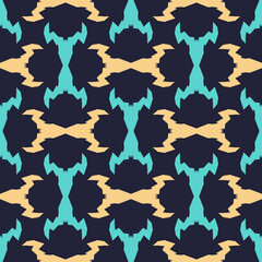 Seamless pattern with bright geometric elements.