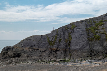 Silhouettes on the mountain