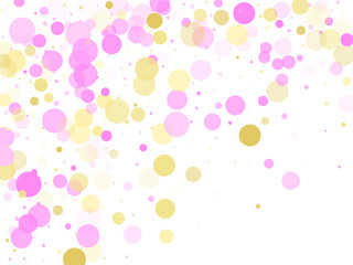 Bokeh confetti circles decoration holiday background.
