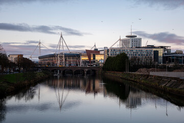 Cardiff Skyline, including Principality Stadium