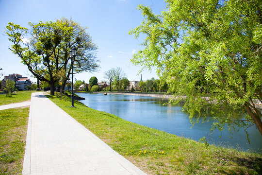 View of the Kaliningrad, Russia. "Amalienau"  district.