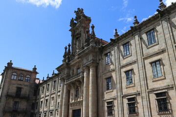 Fototapeta na wymiar Detail of the Monastery of San Martín Pinario, Santiago de Compostela.