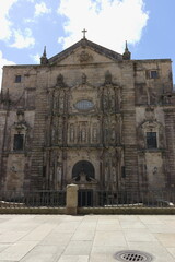 Facade of the Church of San Martín Pinario in Santiago de Compostela.