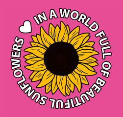 EN UN MUNDO LLENO DE GIRASOLES