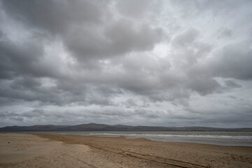 clouds over Aberdovey beach, Wales