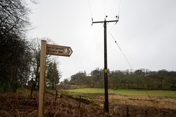 Precipice Walk sign, Dolgellau, Wales