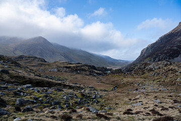 Llyn Idwal, Snowdonia National Park, Wales. Sometimes known as Devil's Kitchen.