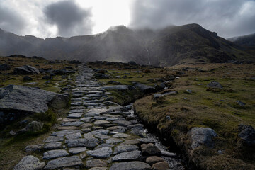 Llyn Idwal, Snowdonia National Park, Wales. Sometimes known as Devil's Kitchen.