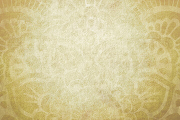 Old paper background. Gold. Painted illustration. Grunge template for design. Watercolor background texture for business. Blank. Aged wallpaper for card. Vintage. Handmade textured backdrop.	