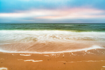 Nordsee, Meer, Strand, Sonnenuntergang, Abenddämmerung, Langzeitbelichtung, Sylt