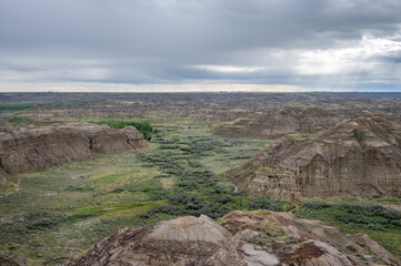 Dinosaur Provincial Park in Alberta, Canada, a UNESCO World Heritage Site