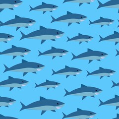 vector fish print. seamless fish print