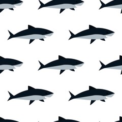 vector fish print. seamless fish print