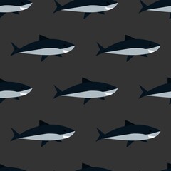 vector fish print. seamless fish print