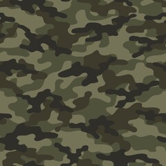 Fototapeta premium green Camouflage seamless pattern.Military camo.Print Vector