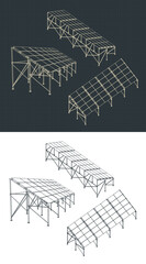 Solar panels drawings