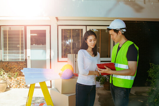 Female homeowner was pleased with the planning, modification, renovation of the floor plan, having the male architect in charge of the project and correcting it to make it a beautiful new house.