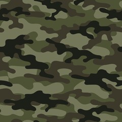 Fototapeta premium vector camouflage green pattern for clothing design. camouflage military pattern