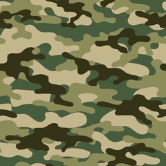Fototapeta premium vector green camouflage pattern for clothing design. camouflage military pattern