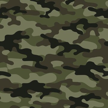 vector camouflage green pattern for clothing design. camouflage military pattern