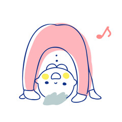 また覗きをして遊ぶ赤ちゃん