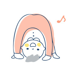 また覗きをして遊ぶ赤ちゃん