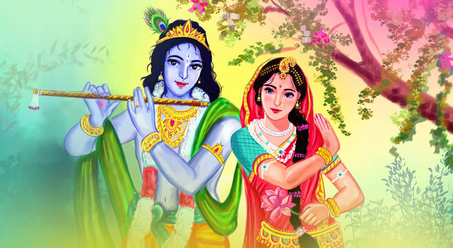 Jai Shri Krishna Full Screen Wallpaper  ShayariMaza