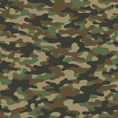 Fototapeta premium vector camouflage pattern for army. green camouflage military pattern
