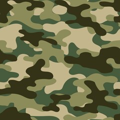 green vector camouflage pattern for army. camouflage military pattern