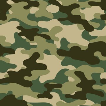 green vector camouflage pattern for army. camouflage military pattern