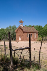 Old schoolhouse in the abandoned ghost town of Grafton, Utah - obrazy, fototapety, plakaty