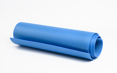 twisted blue neoprene sports mat for sports