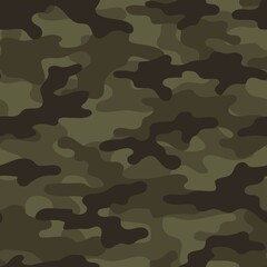 Fototapeta premium military camouflage print seamless vector pattern. green background .modern.