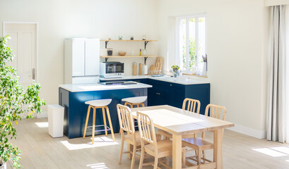 明るいダイニングキッチン