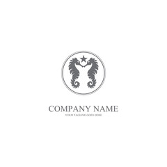 simple seahorse icon vector logo free