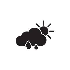 weather icon vector,drizzle icon vector,rain icon vector