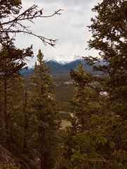 Obraz premium Banff & Mount Rundle spine amid spectacular scenery